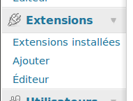 ajouter une extension à WordPress (plugin)